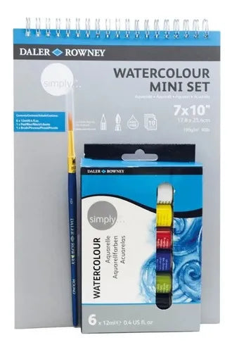 Set Acuarela Profesional Y Block Daler Rowney Simply Pintura