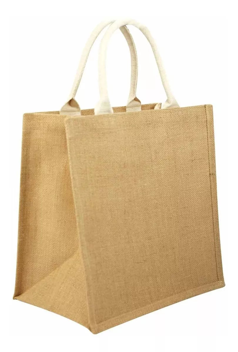 Bolsa Ecológica Yute Interior Plastificado Super 30x30