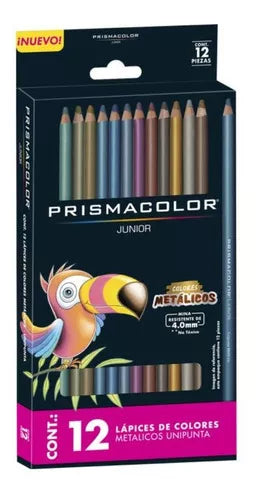 12 Lápices de Colores Metálicos Prismacolor