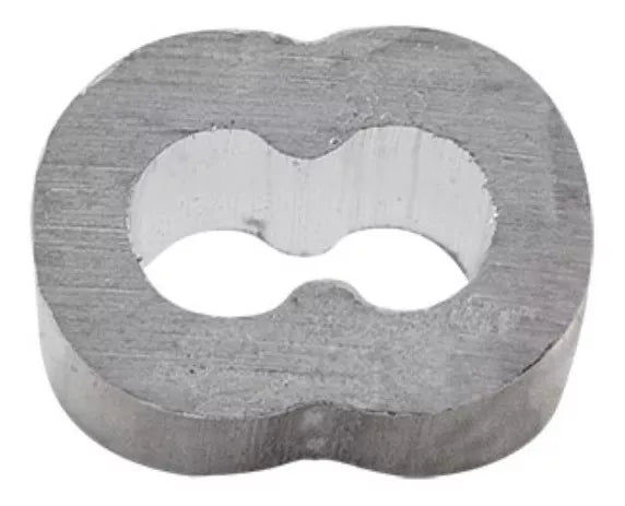 100 Pzs Casquillo Aluminio Doble 1/8 Dogotuls Cable Acero