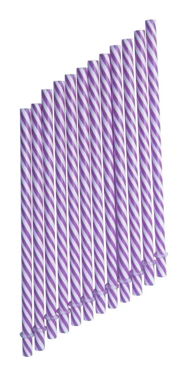 Popotes Mason Jar Colores Plástico Frasco Fiesta 12 Piezas