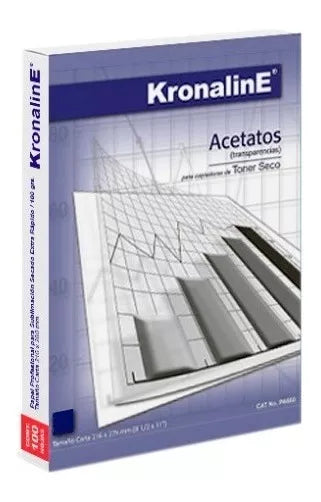 Acetatos Copiadora Toner Seco Carta 25pzs Kronaline Pa656