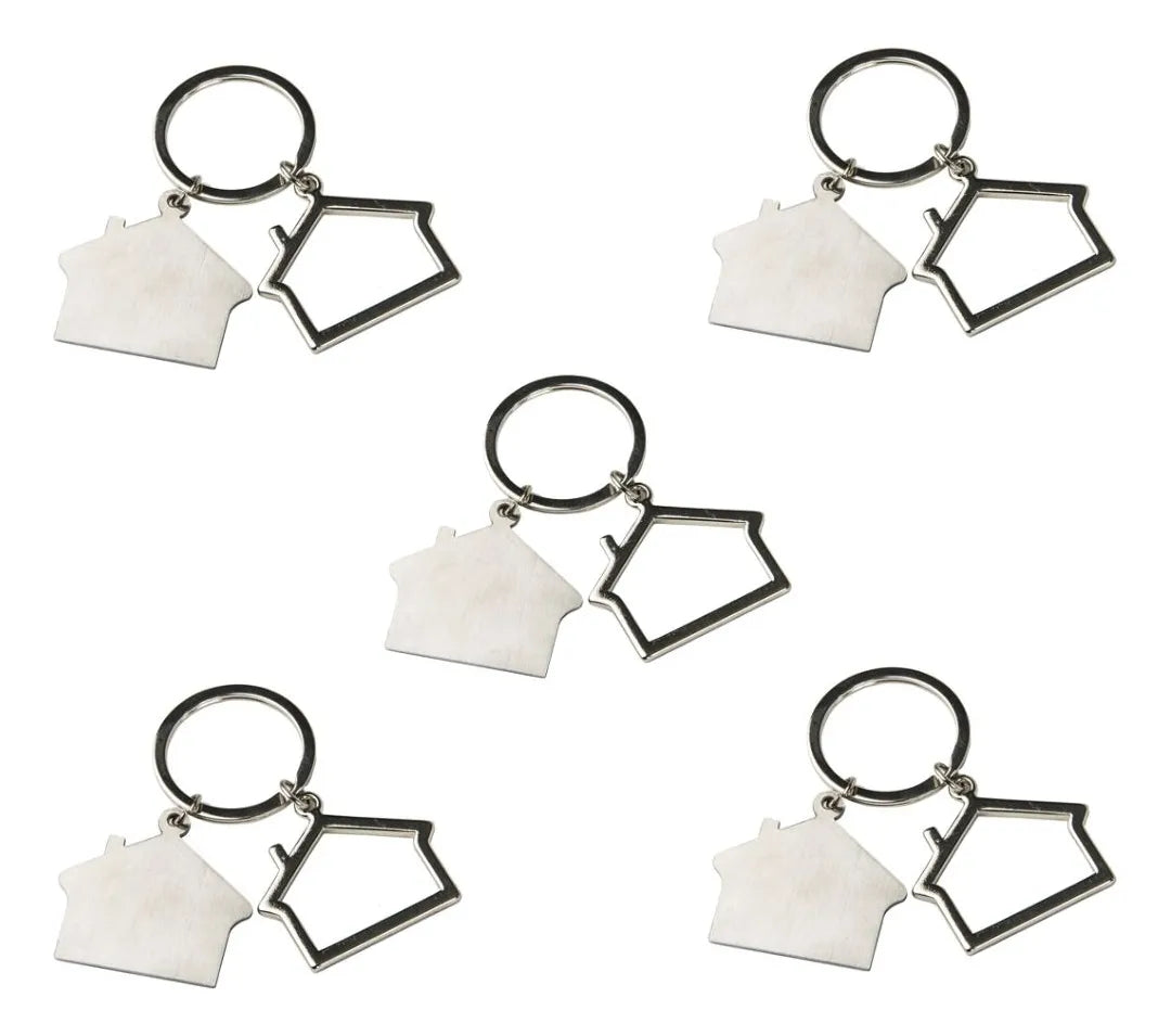 5pz Llavero Metalico For Promotional Figura Elegir Plata