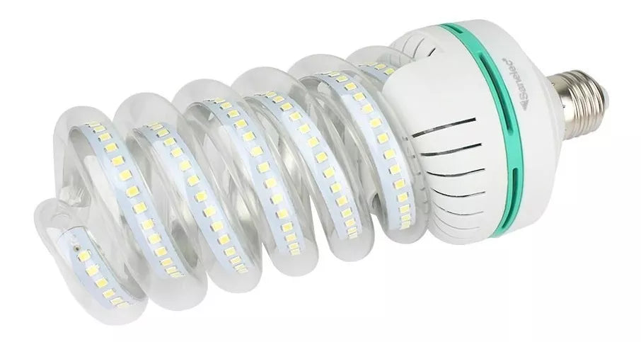 Foco Led Tipo Twister Sanelec Luz Fria 40 W Base E27 3400lm
