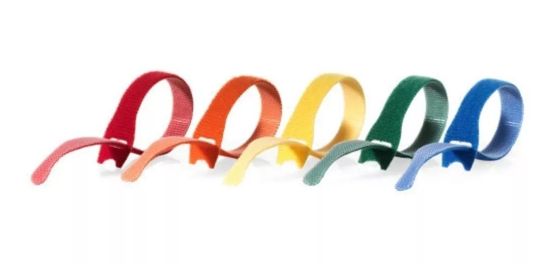 3 Cintas Organizadoras VELCRO® para Cables – Tiras de Sujeción Multicolor