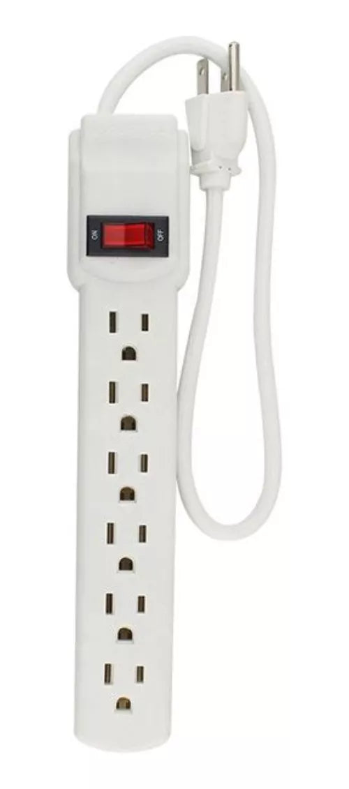 Multicontacto Sanelec 6 Entradas Luz Indicadora Cable 45cm