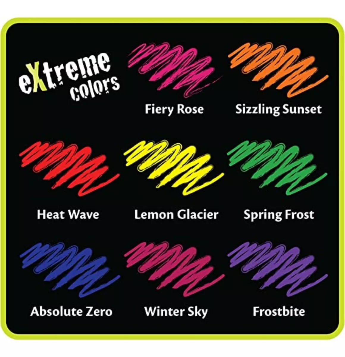 8 Crayones Twistables Extremos Colores Neon Largos Crayola