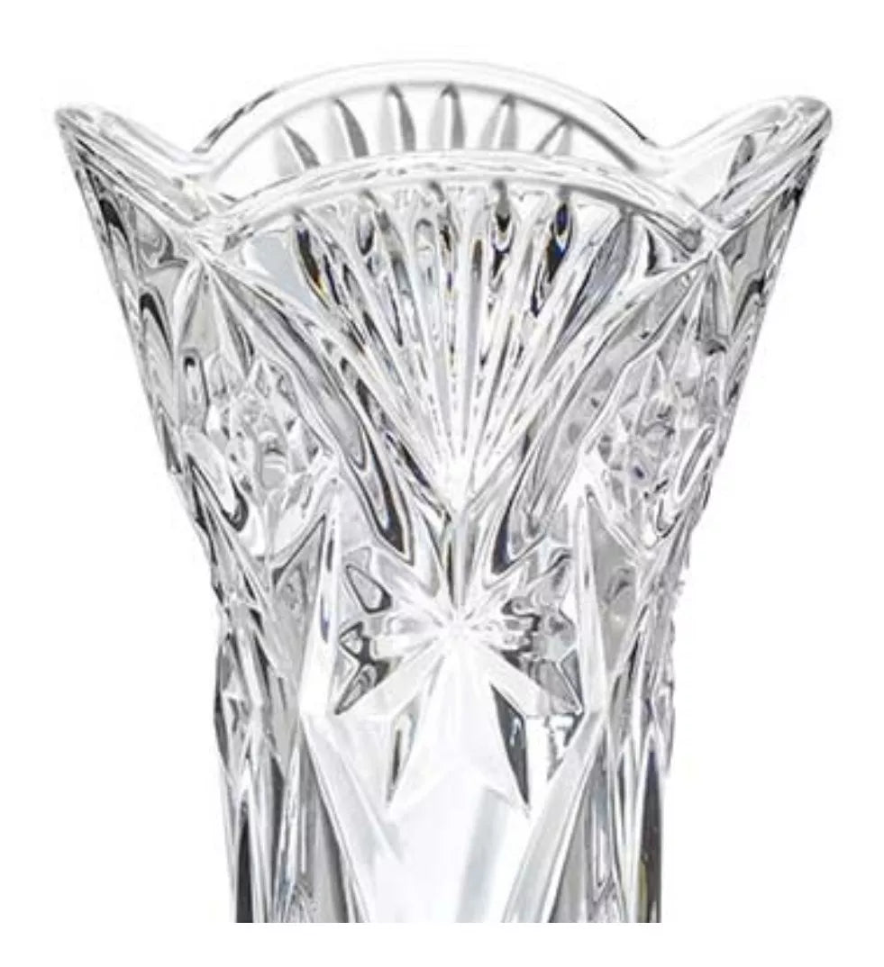 Florero Decorativo Cristal Vidrio Grueso Vintage Estrella