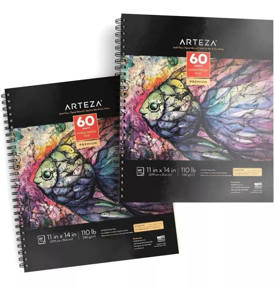 Set 2 Block Mixed Media 28x35.5 60h Cu Microperforado Arteza