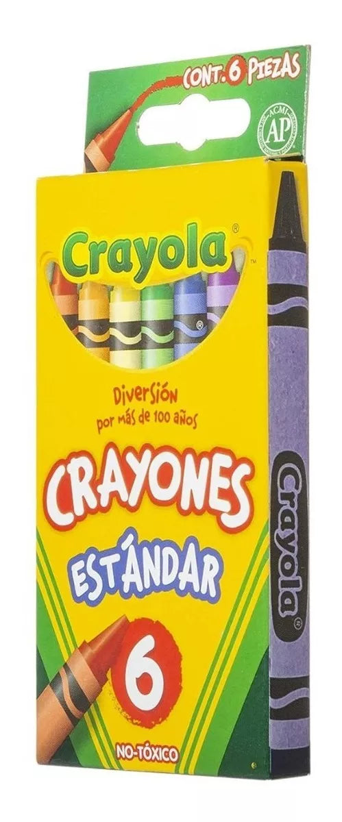 Crayones Crayola Estándar Estuche Con 6 Colores Diferentes - MarchanteMX