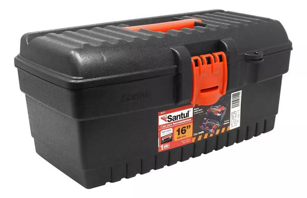Caja Herramientas 16 PuLG Santul Broche Plastico Resistente