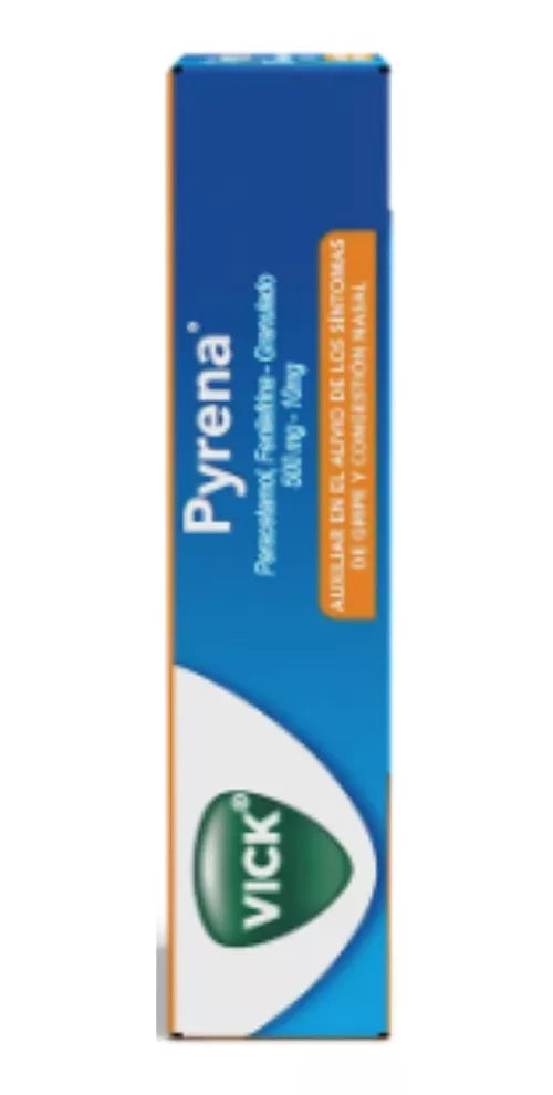 Vick Pyrena Auxiliar Antigripal Sabor Miel Y Limón 5 Sobres