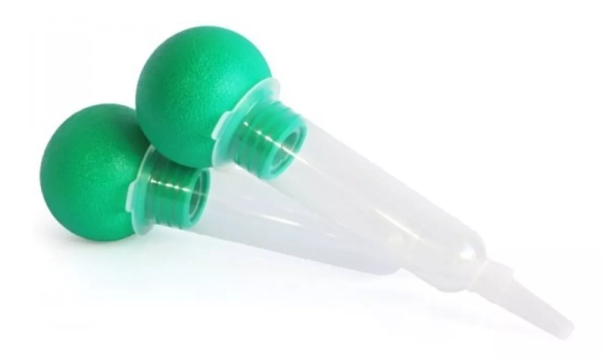 10 Jeringas Asepto Bulbo Flexible Esteril Graduada Amsino