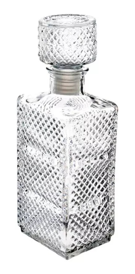 Juego 6 Licoreras Vidrio Cristal Macedonia Resistente 1 L