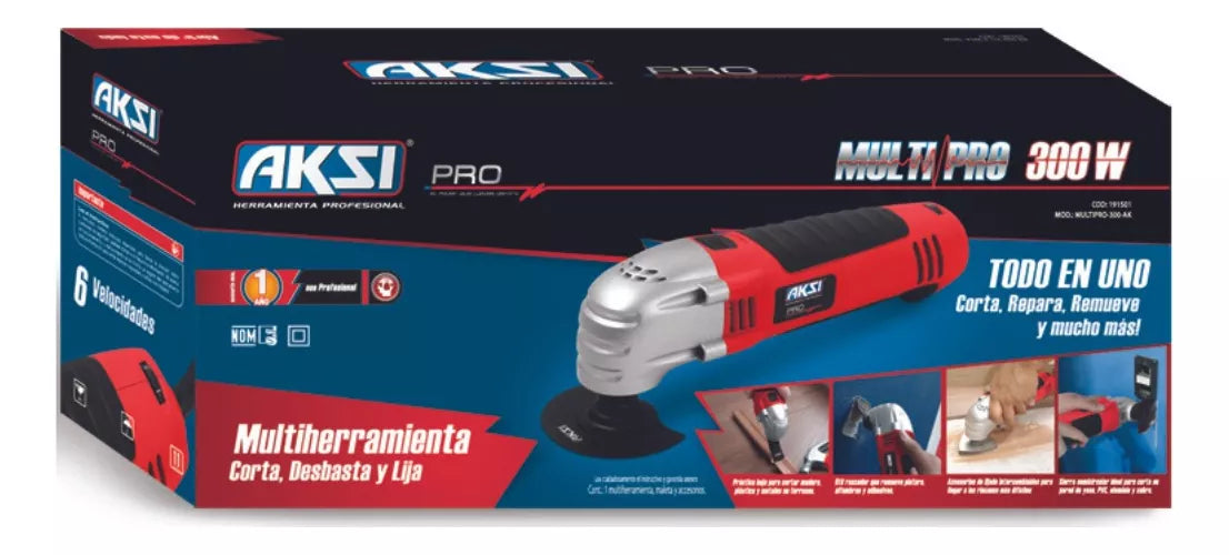 Multiherramienta Aksi Oscilante Multipro 300w Pro
