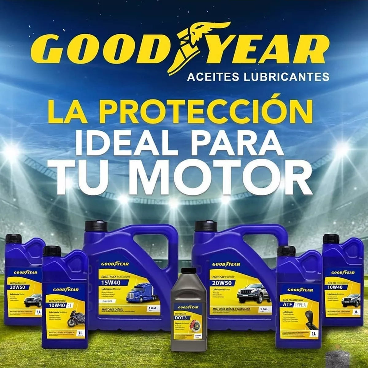 Aceite Sintetico Lubricante Motor Goodyear 950ml Elegir Tipo