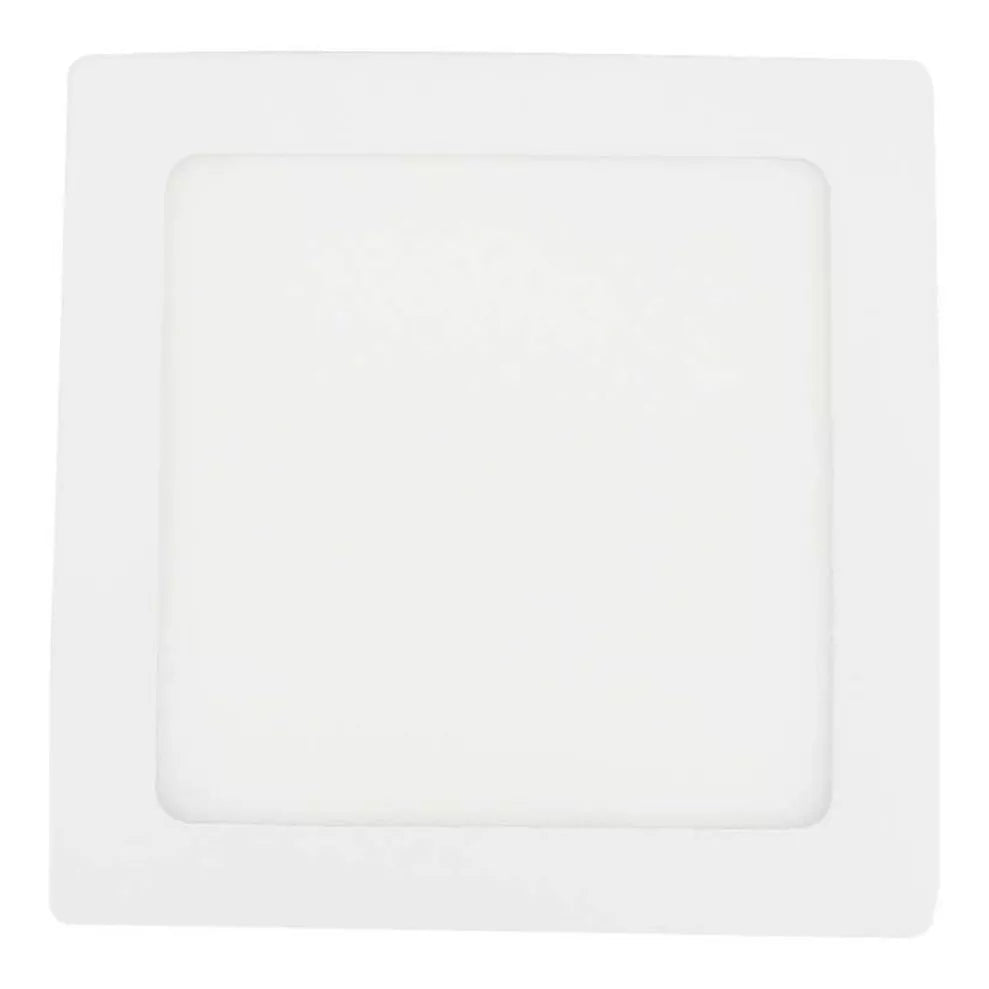 Lámpara Cuadrada Sobrepone 12w Luz Fría Sanelec Color Blanco