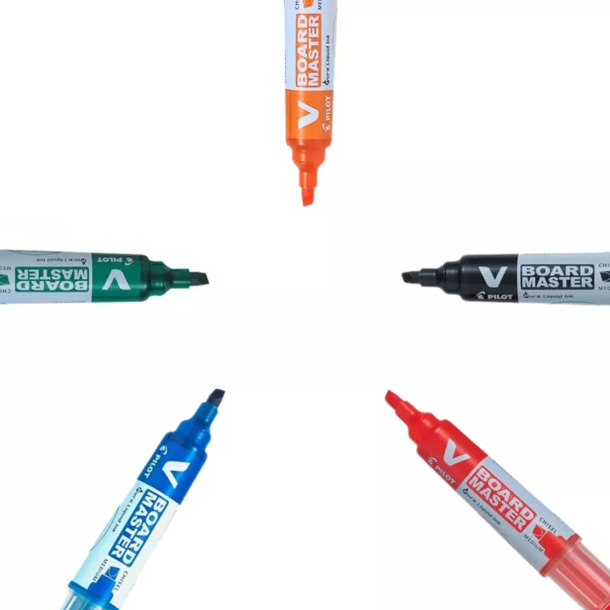 5 Marcadores Pizarrón Blanco Pilot V Board Master Recargable