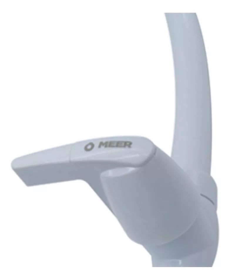 Mezcladora Monomando Meer Llave Fregadero Color Blanco