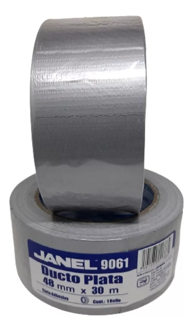 Cinta Adhesiva Ducto Plata Selladora 9061 48mm X 50m Janel