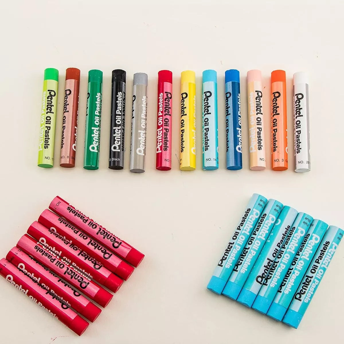 16 Pasteles Gises Tizas Aceite Pentel Arts Redondos Colores