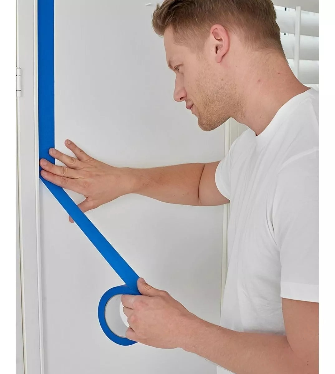 Cinta Enmascarar Azul Anti-uv Adhes 18mm X 50m Masking Tape