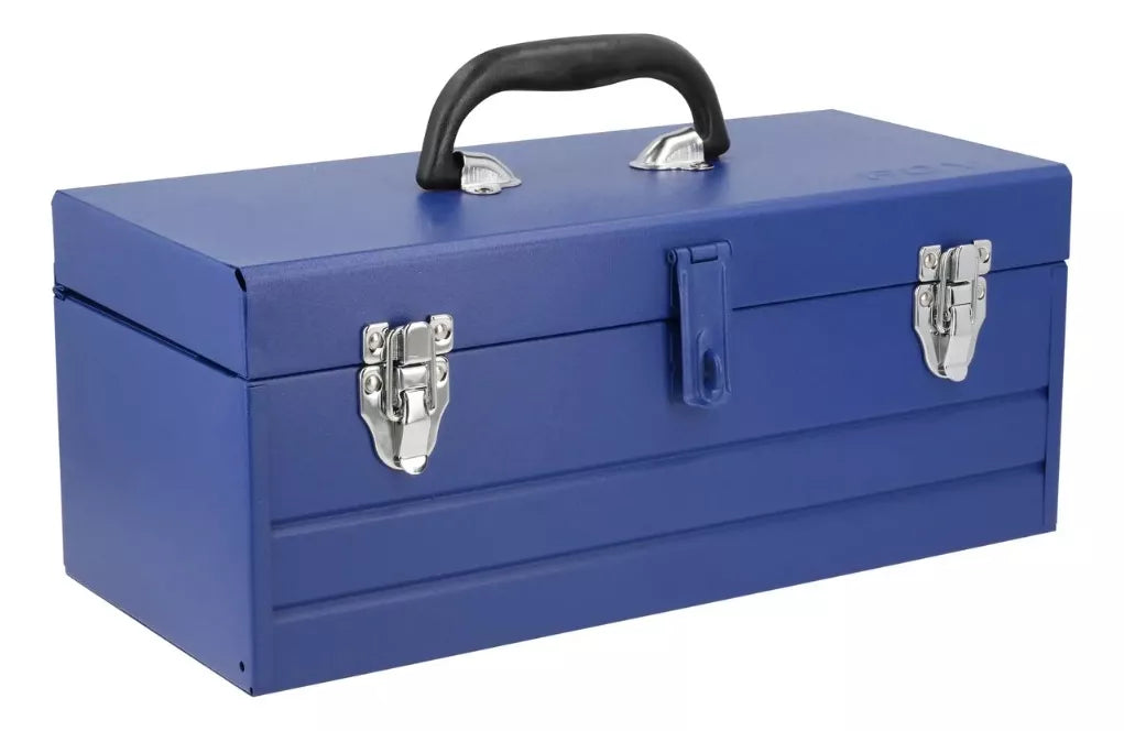 Caja Portaherramientas Metalica Foy Azul 16'' X 7'' X 6''