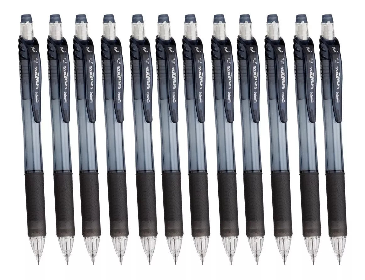 12 Bolígrafos Pentel Energel Bln105 Tinta Gel Negra 0.5mm