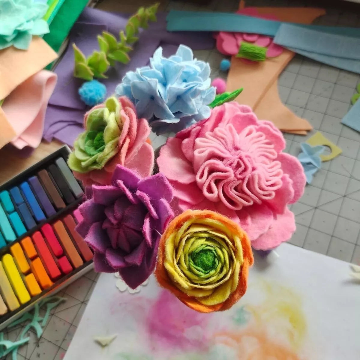 72 Gises Pastel Suaves Arteza Tizas Estuche Premium