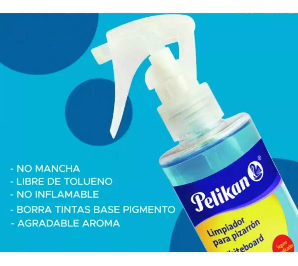Liquido Limpiador 180ml Pizarron Pizarra Blanco Pelikan