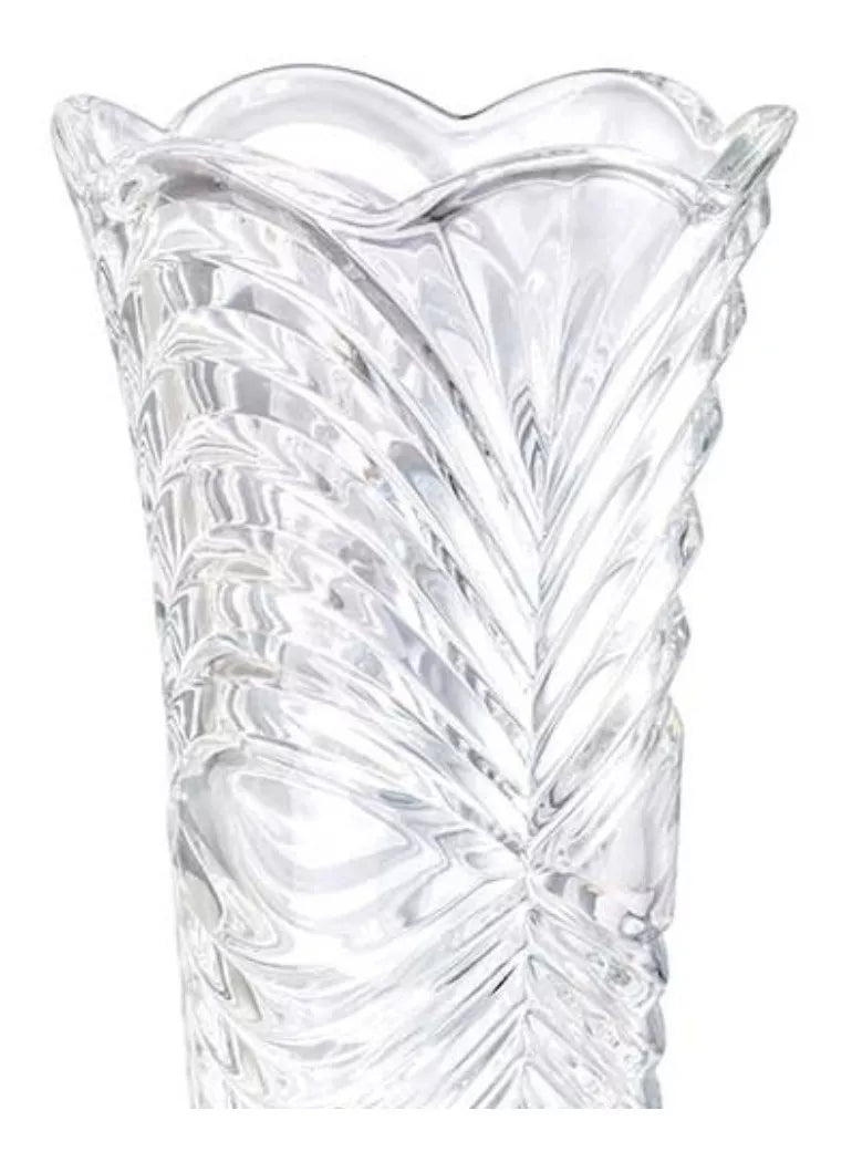 Florero Decorativo Cristal Vidrio Mediano Vintage Magnolia