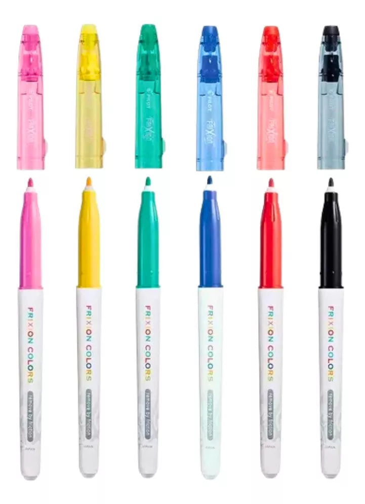 6 Marcadores Frixion Colors Pilot Tinta Borrable Colores