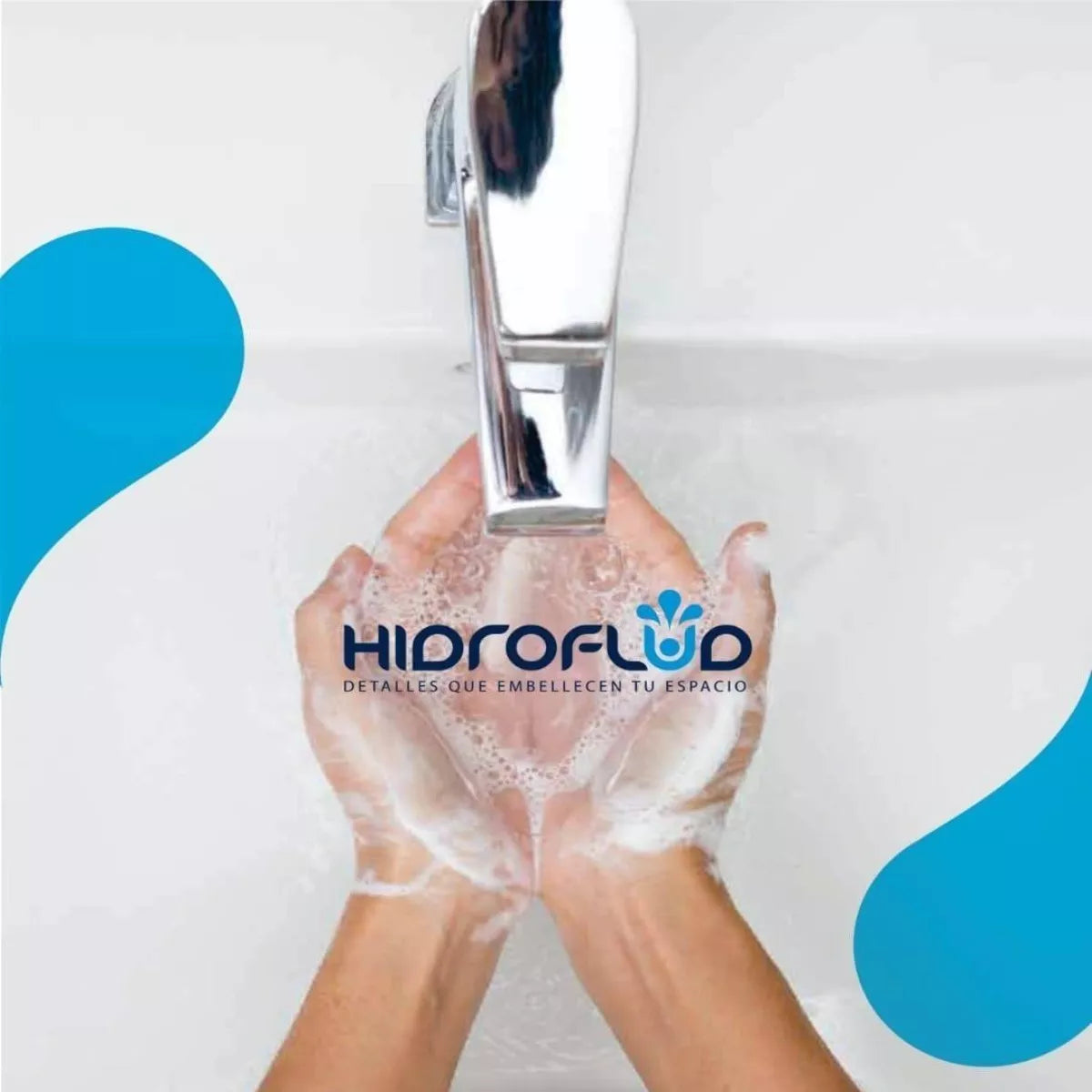 Llave Lavabo Mezclador Monomando Hidroflud Alta Cromado 30cm