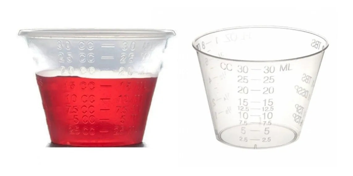 100 Vasos Medicamento Medicina Graduado Medicion 30ml 1oz