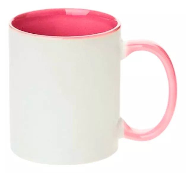 Taza Blanca Color Make 11oz Sublimacion Interior de Colores 36 Piezas Elegir Modelo