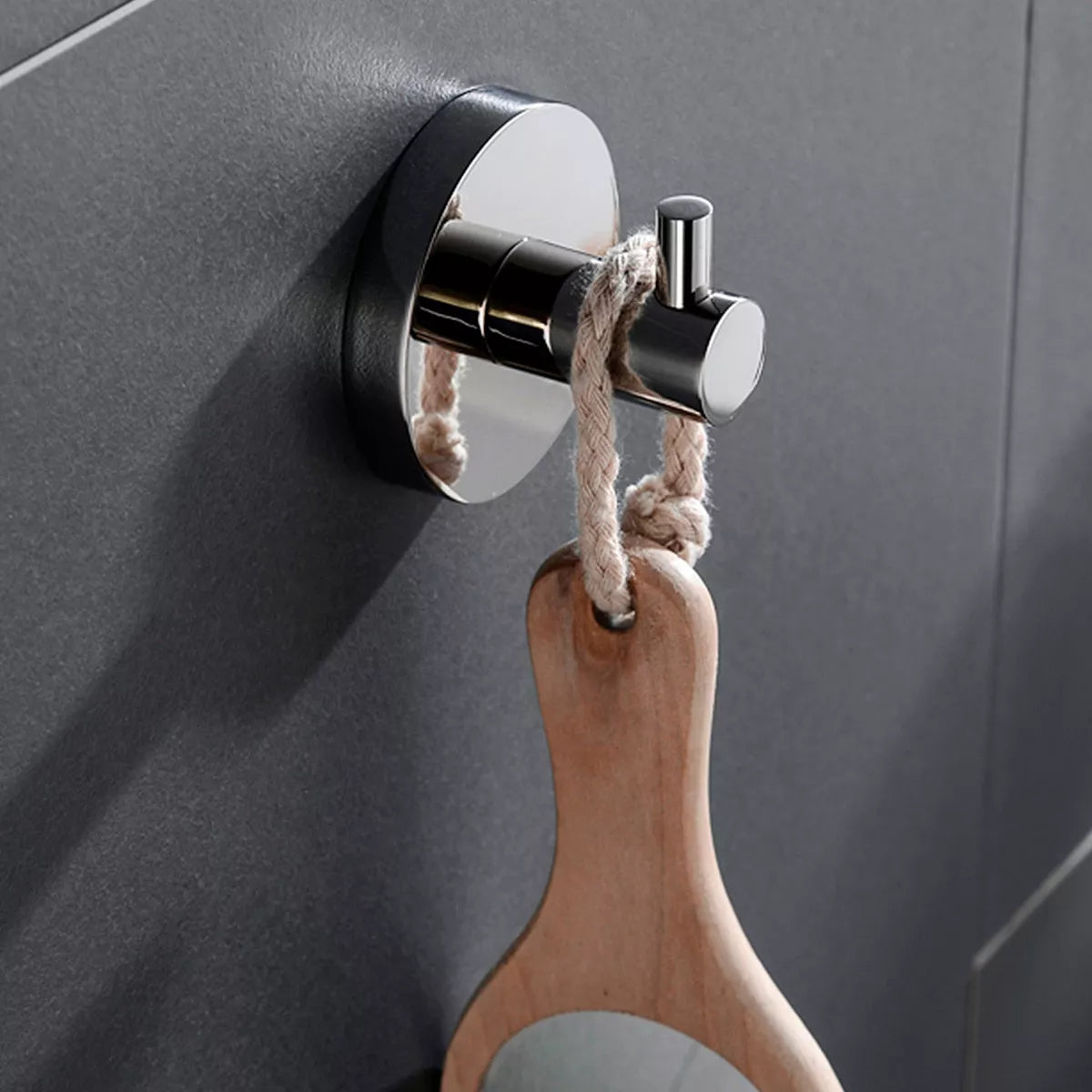 Porta Toallas Tipo Gancho Meer 55 Mm Cromado Accesorios Baño