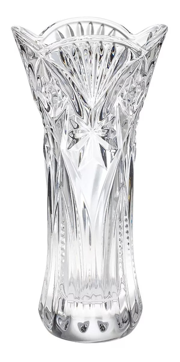 Florero Decorativo Cristal Vidrio Grueso Vintage Estrella