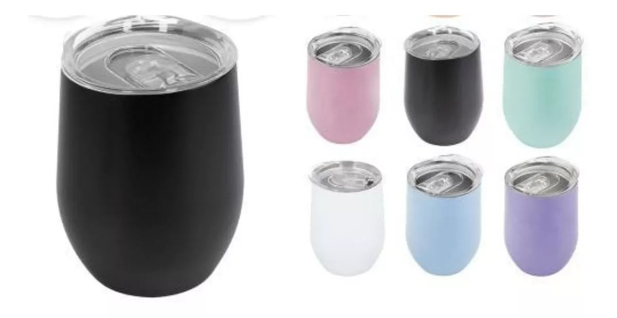 Vaso Termo Acero Inoxidable Vino Cafe Te 350ml Colores