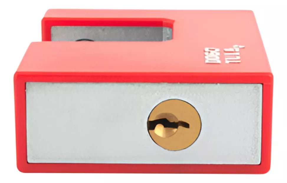 2 Candados Hierro Cortina 80mm Dogotuls Forro Plástico