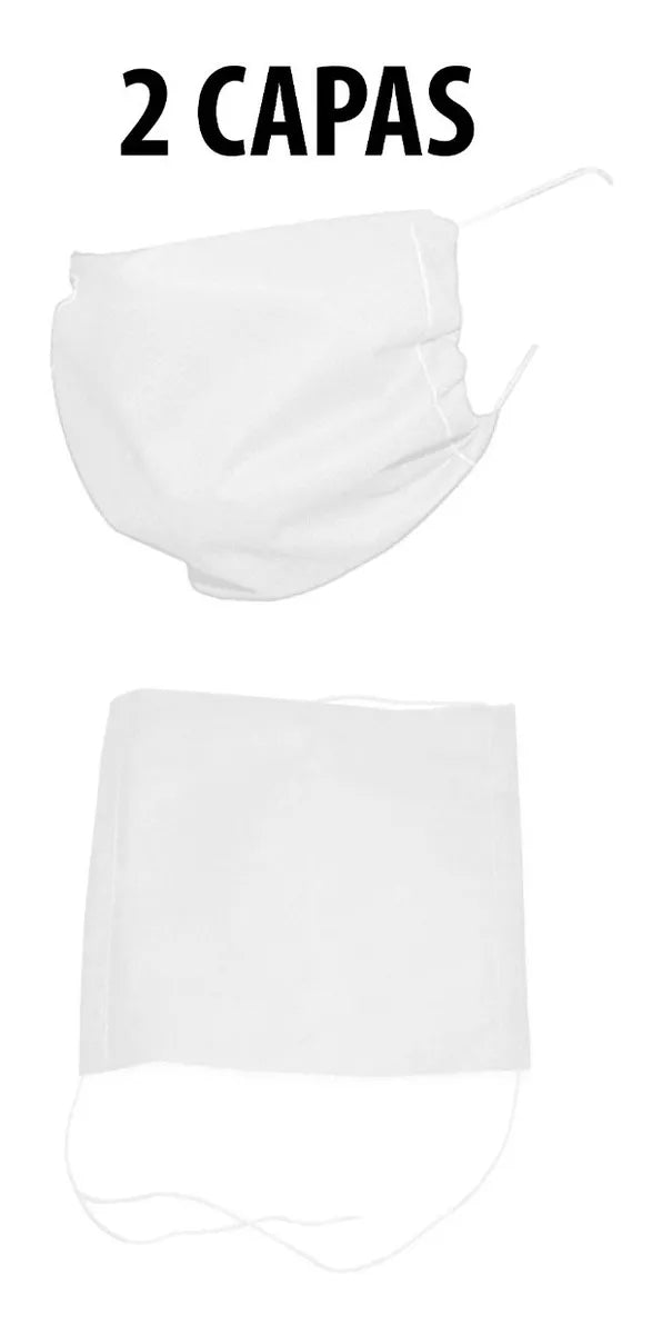 Cubrebocas 2 Capas Cubre Bocas 100p Tapabocas Tapa Bocas