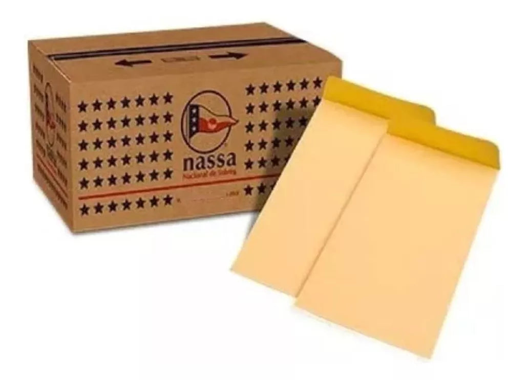 500 Sobres Dinero Solapa Engomada Billete Nassa 8.8 X 16.4cm