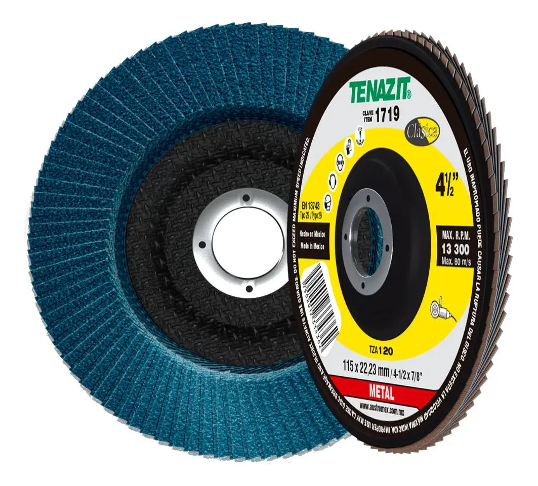 Disco Laminado Tenazit 1719 Desbaste Acero 4 1/2 PuLG