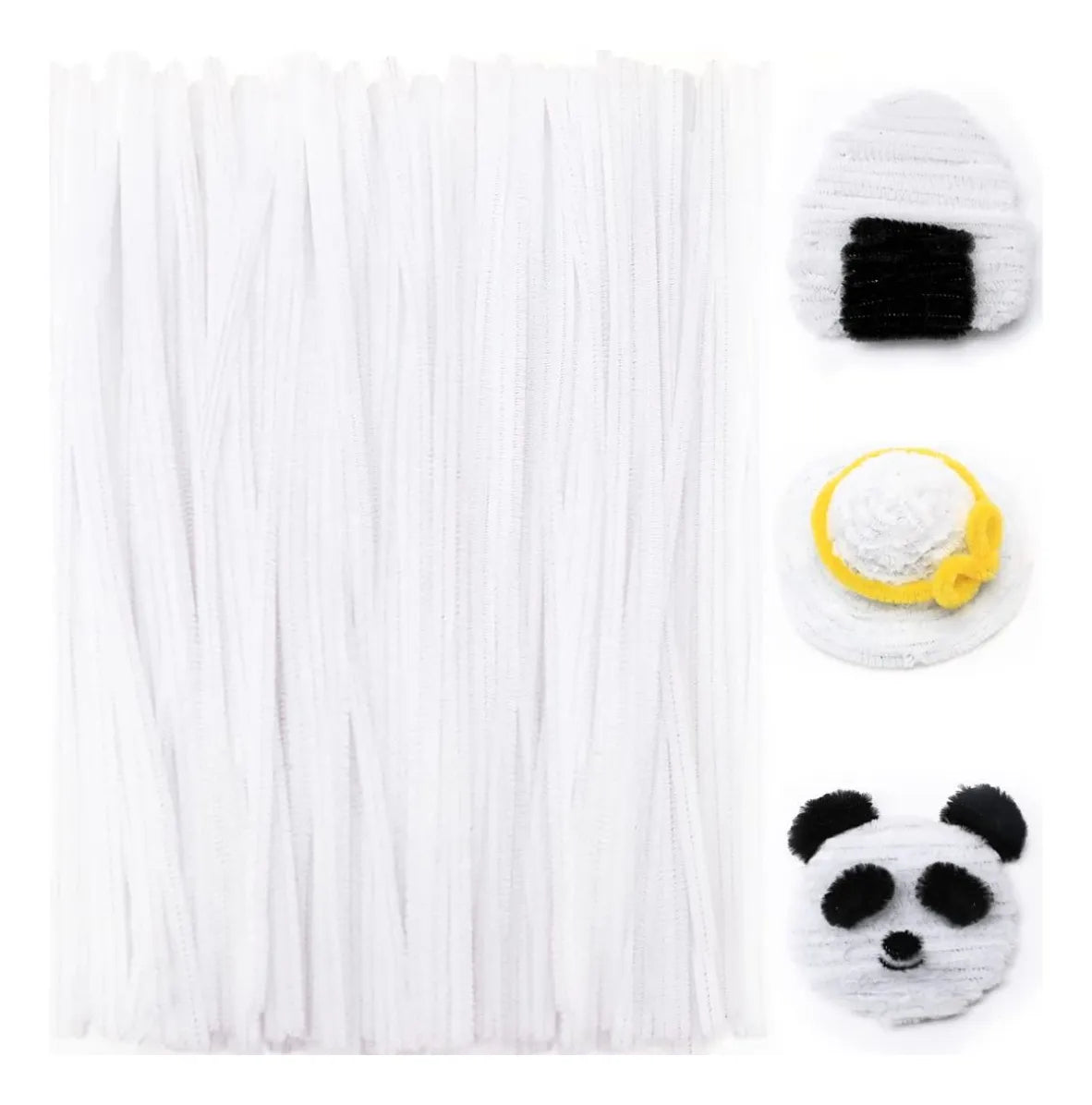 100 Limpiapipas Terciopelo Confetti Colores A Elegir