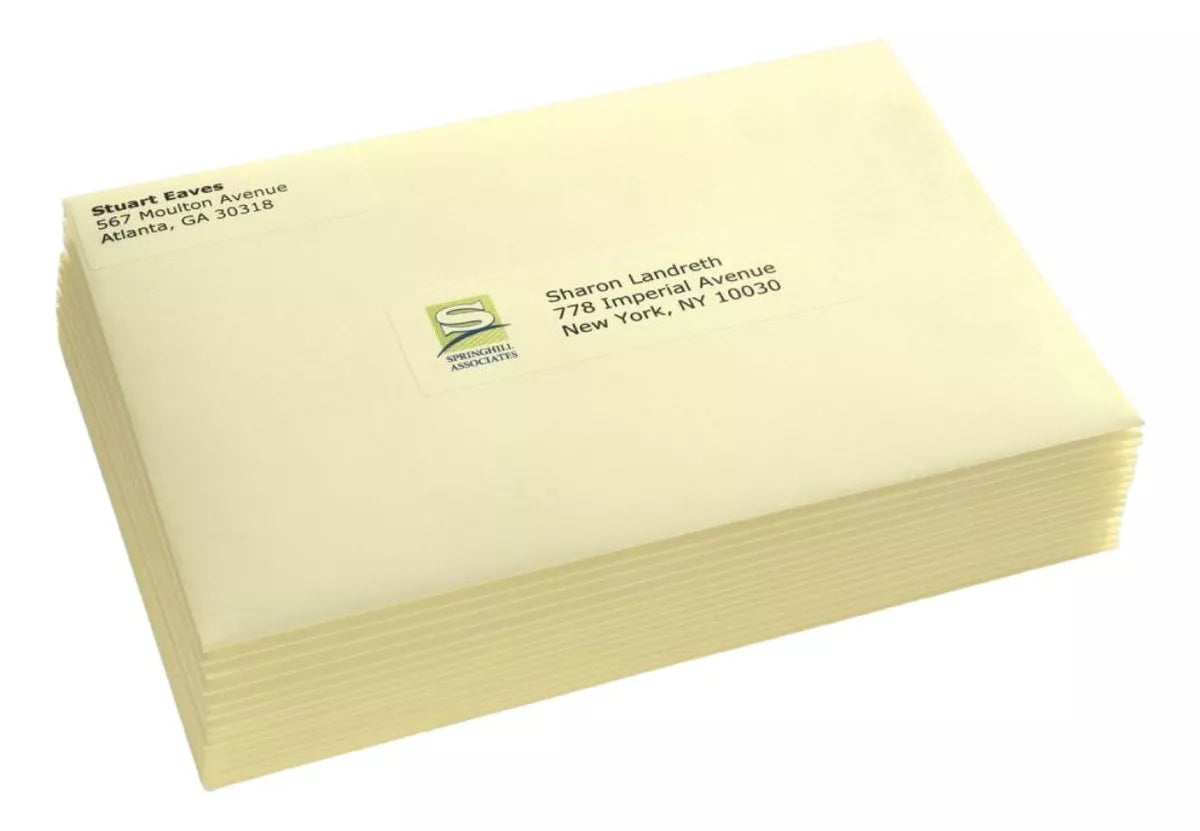 700 Etiquetas Transparente Permanente Avery 3.4 X 10.2 Cm