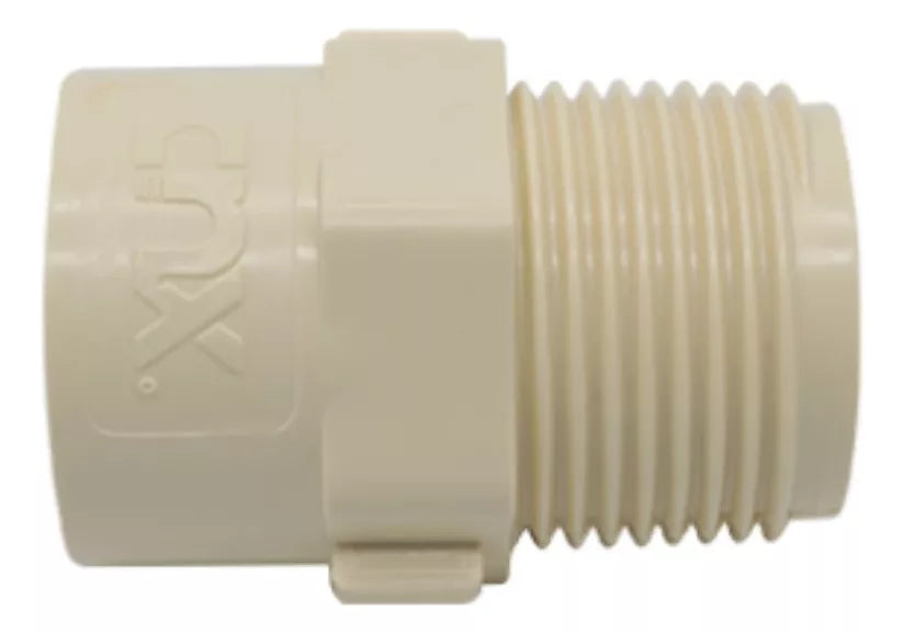 15 Piezas Adaptador Macho Cnx 1/2'' Cpvc Resistente