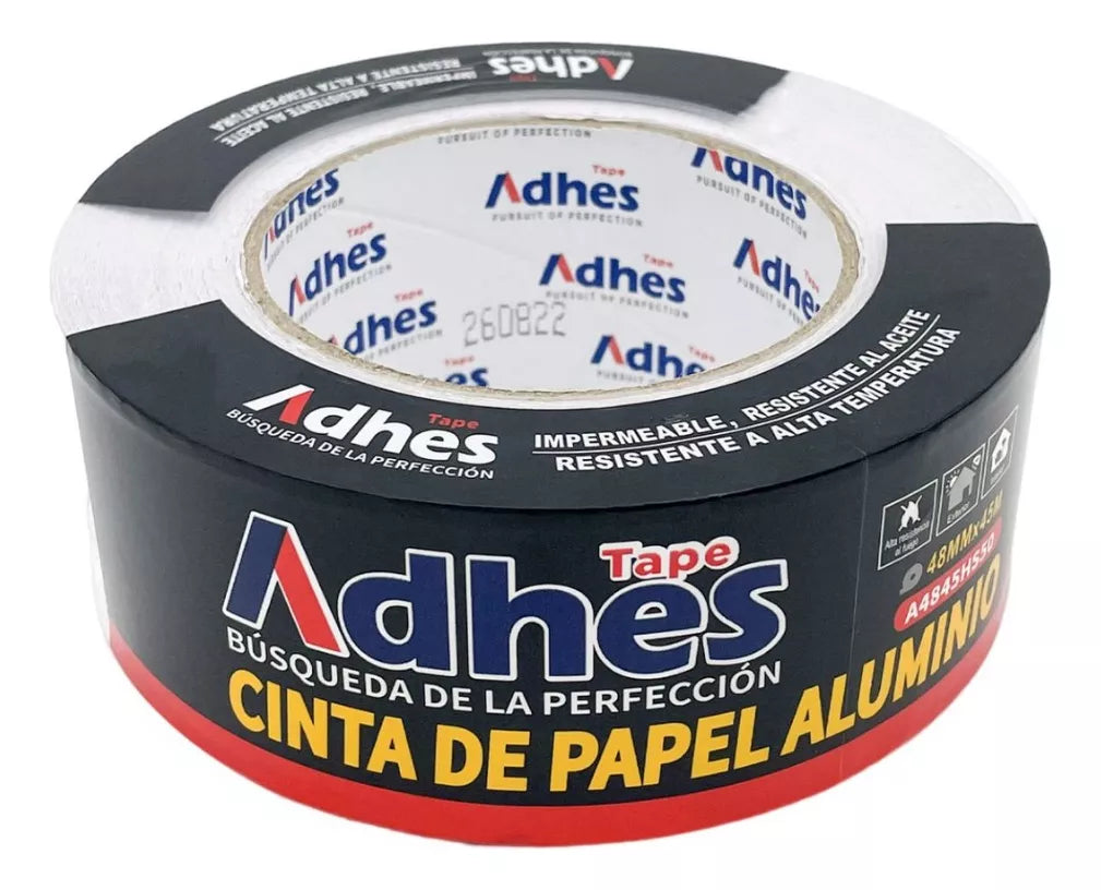 Caja 24pz Cinta Adhesiva Aluminio Adhes Impermeable 48mmx45m
