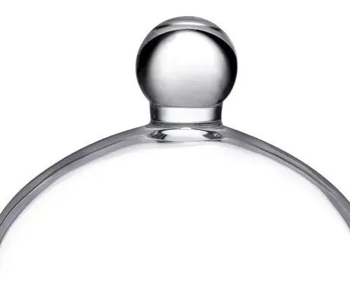 Bombonera Campana Vidrio Dulcero Tapa Pastel Cupcake 12cm