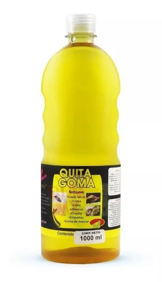 Quita Goma Poder Cítrico Liquido Grasa Etiquetas Crayon 1 Lt