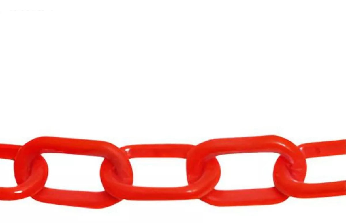 Cadena Plastico Rojo Dogotuls 25mts Perimetral Rollo