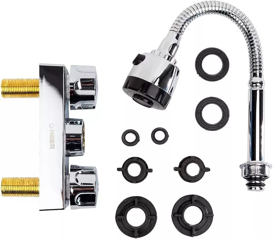 Mezcladora Flexible Lavabo Meer Llave Cocina 1/4 Vuelta